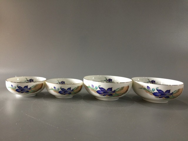 E0262 Japanisch Töpferei Teller Schale Tasse Set Vintage Signiert 4pc Geschirr E0262 Japanisch Töpferei Teller Schale Tasse Set Vintage Signiert 4pc Geschirr
