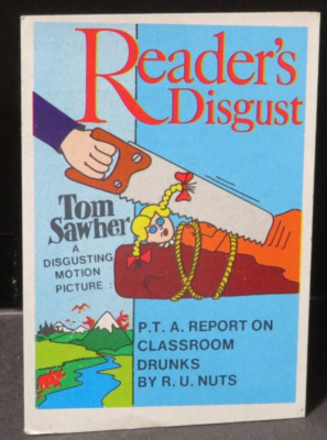 NS91 1973 FLEER CRAZY COVERS STICKER READERS DISGUST | eBay