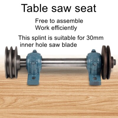 Table Saw Spindle Table Seat Shaft Assembly Table Saw Bearing Seat Accessories