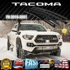 Fits TOYOTA TACOMA 2016-2021 Double Cab Rain Guard Window Visors Door Deflectors
