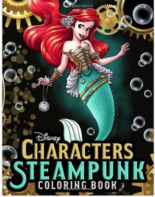 Disney Characters Steampunk Coloring Book Kids Drawing Creative Gift Boys Girls Ebay