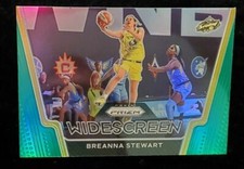 2021 BREANNA STEWART WNBA Panini Prizm SP Widescreen GREEN REFRACTOR Insert MINT