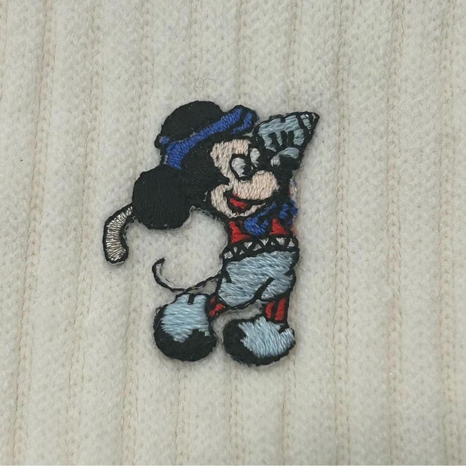 RARO! Calcetines de golf Mickey Mouse bordados vintage años 80 WALT DISNEY TALLA 10-13 Foto 3 de 4