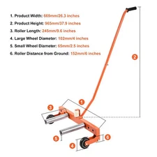 NTUD Adjustable Tire Wheel Dolly Moving Tool Cart Roller For Garage Service Shop