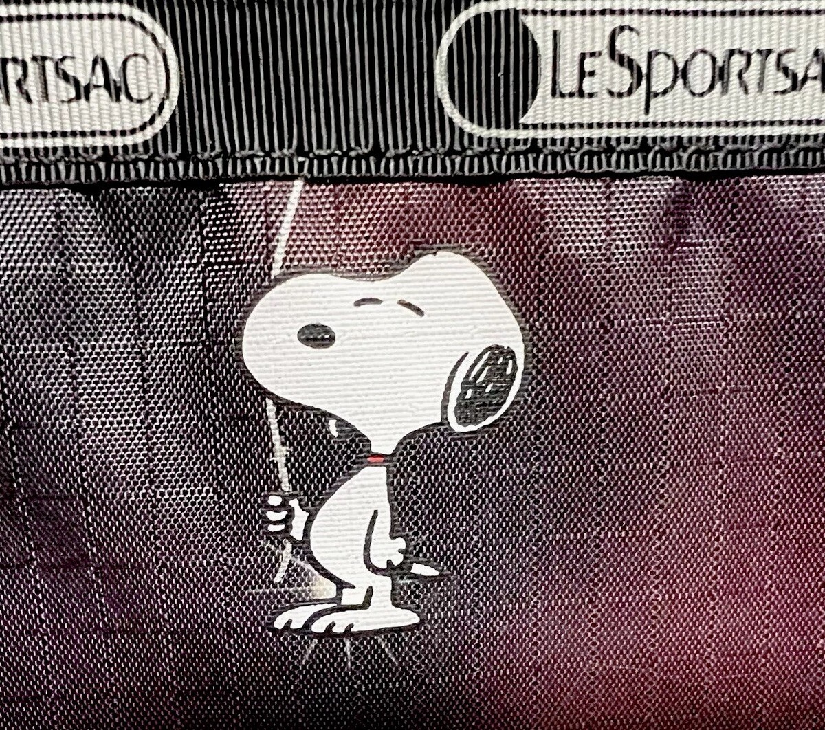 【美品】　LeSportsac PEANUTS 長財布　ブラック 新品未使用 レスポートサックLeSportsac スヌーピー ブラック