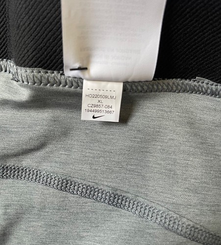 Nike Pro Women 3" Smoke Grey/Heather/Black COMPRESION Shorts CZ9857-084 Size XL - Picture 13 of 13