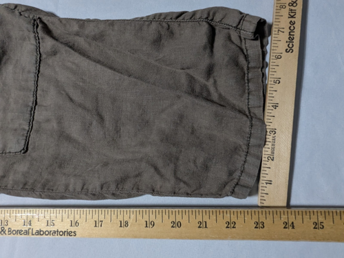 Free People Linen Brown Cropped Utility Cargo Pants Women Small - Picture 9 of 18
