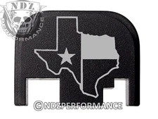Rear Slide cover plate for Glock 17 19 21 22 23 27 30 34 36 Texas State Border 2