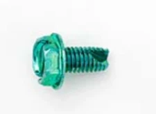 Screw Ground Self-Tap Green (100 Per Bag)