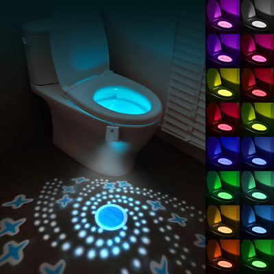 Toilette Licht Wc-Nachtlicht, Toilettenschüssel Nachtlicht, 16 Farben Motion Sen