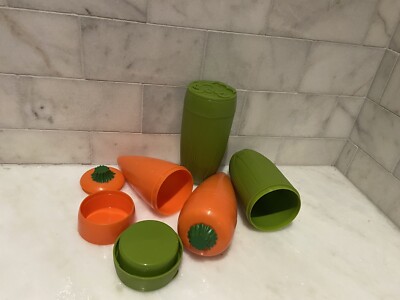 Two (2) Hutzler Carrot & Celery Dip To-Go Lunch Snack Storage Container Sets