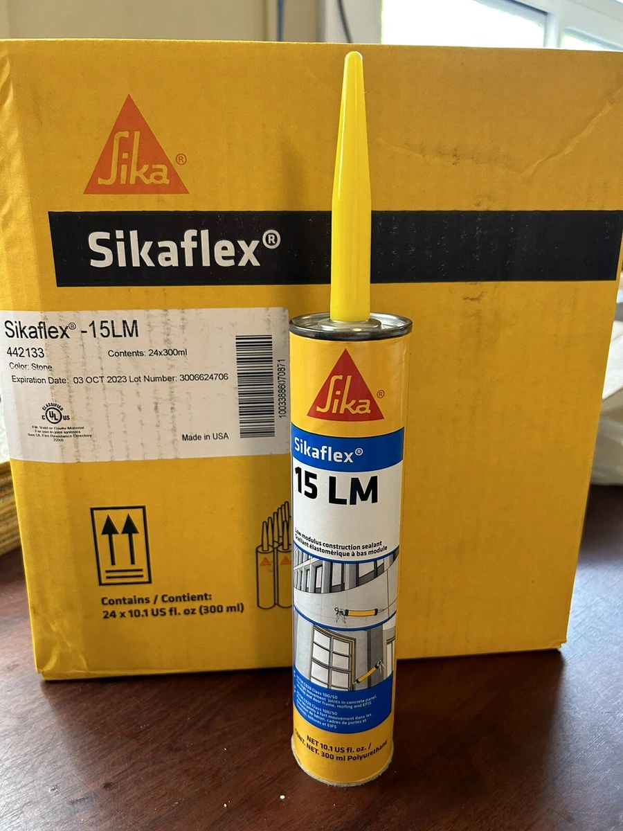 Sikaflex 15LM, Low Modulus Polyurethane Sealant, 10.1 Oz tubes ,Stone