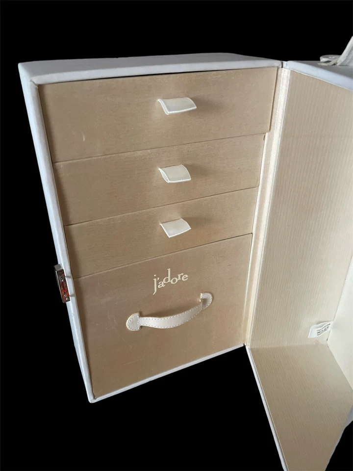 Lujo Dior Parfum J'adore Cofre Pecho Maquillaje Soporte Tocador Estuche Baúl de Viaje Foto 4 de 4