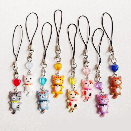 Phone Charm Keychain Heart Phone Strap Lanyard for Women Girls Bag Backpack - Photo 6 sur 16