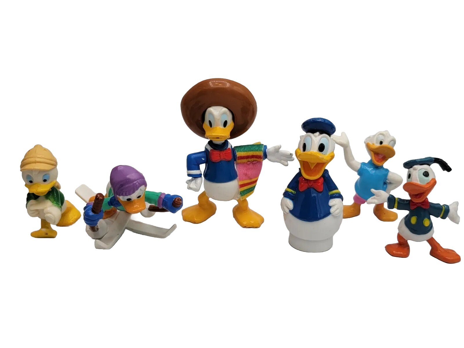 Walt Disney Toys Figurines Cake Toppers Donald Duck And Nephews Figure Toy Lot 6