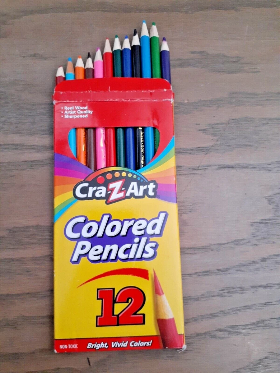 12 Bright Colored Pencils Pre-Sharpened Drawing School Kids Artist Coloring  Gift 