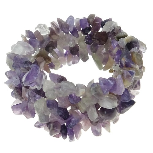 Wholesale Lot 8 Gemstone Chip Stretch Bracelet - Amethyst Turquoise Quartz etc. - Picture 2 of 8