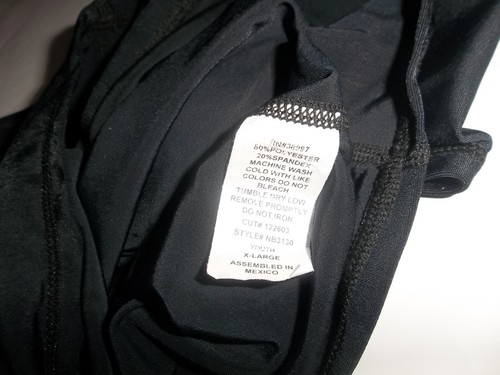 A4 Boys Moisture Wicking Performance Interlock T-Shirt NB2130 Youth XL Black - Picture 5 of 5