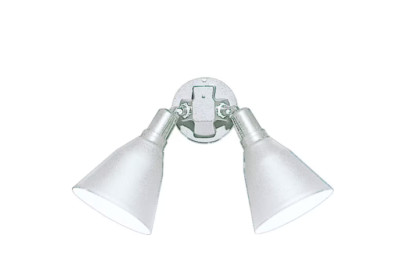 Progress 2-Light Outdoor White Wall Light