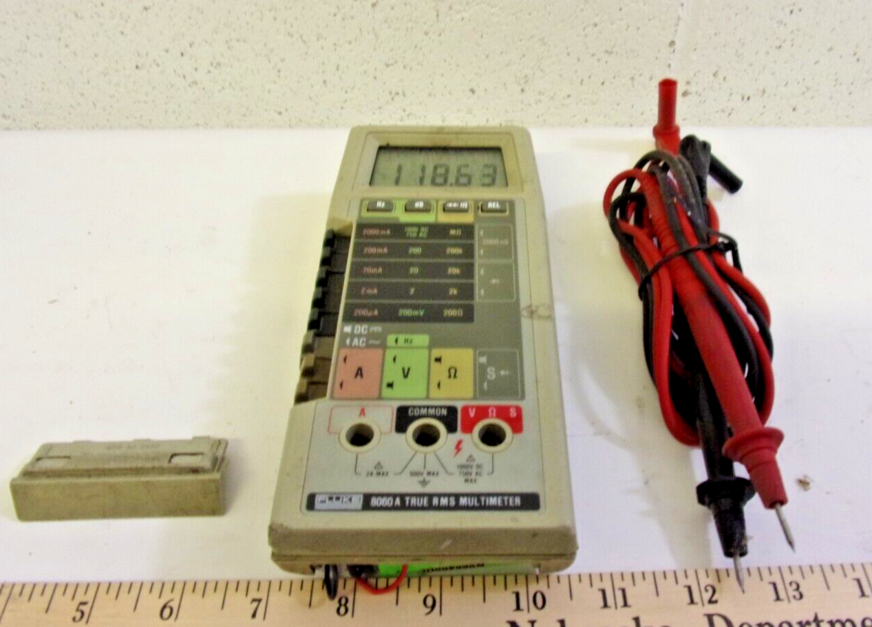 Vintage Fluke 8060A True RMS Digital Multimeter WORKS! eBay