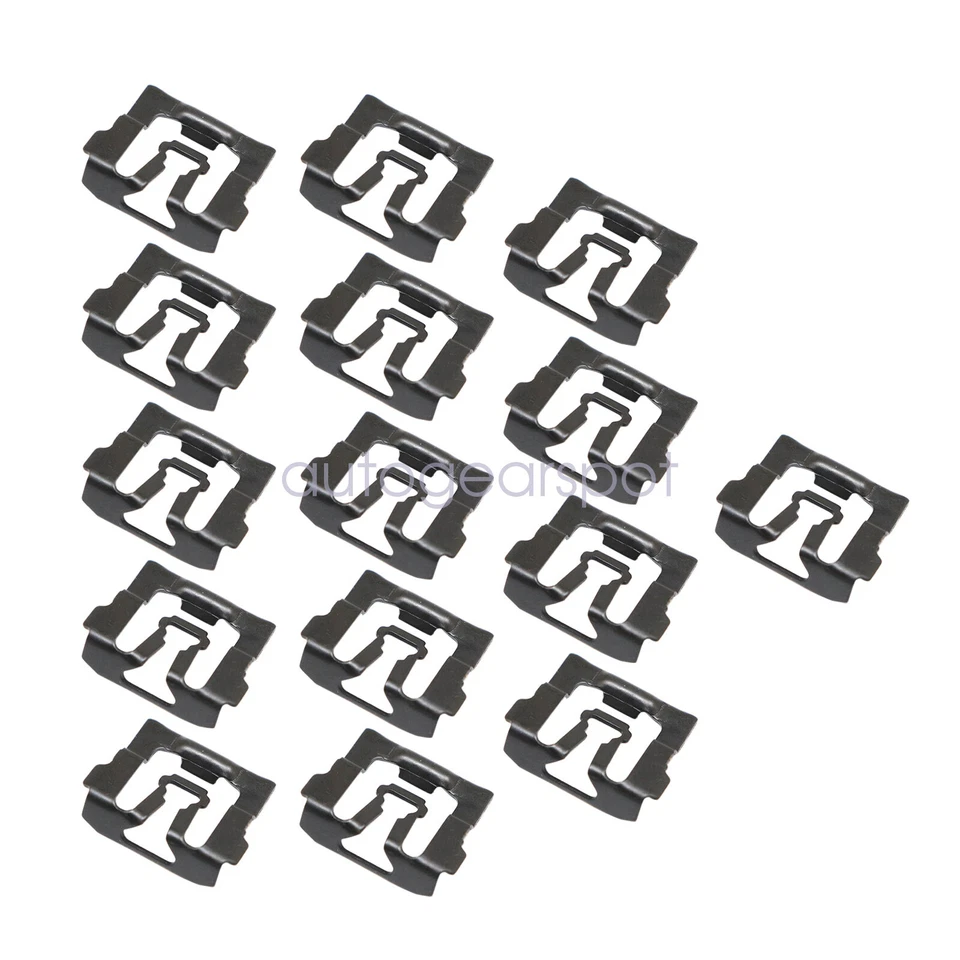 Front Windshield Rear Window Reveal Trim Molding Clips Fit Chrysler Dodge 15Pcs - Image 4 of 4