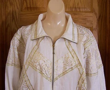 Great Cavalier Jacket Coat & Matching Lined Pants Fancy Lounge Wear 2 Pc Set Med