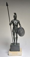 Vintage ACHILLES GREEK Sculpture Statue Solid Bronze