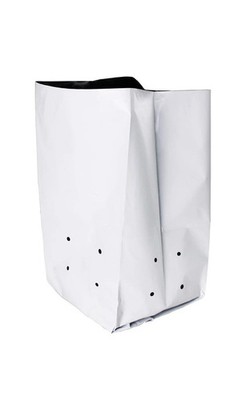 3 gallon Plastic Grow Bags Poly Plant Pots Soil Root Containers PE 50 Pack