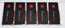 LOT OF 5 AMD FirePro V5900 2GB GDDR5 DVI Dual DisplayPort Video Graphics Card