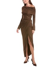Oscar De La Renta Off-Shoulder Gown Women's Brown 0