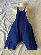 MATMAN Wrestling Co. Singlet Adult Mens Medium Blue Stretch USA