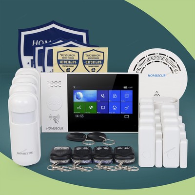 HOMSECUR Wireless WIFI 4G GSM RFID SMS Autodial Home Security Alarm System