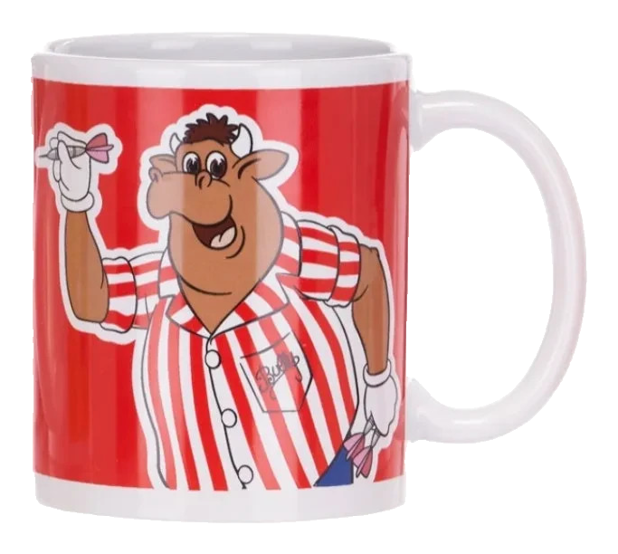 OFFICIAL BULLSEYE DARTS TV GAME SHOW BULLY COFFEE MUG BRAND NEW! #2