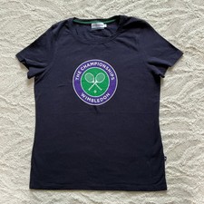 Wimbledon Tenis Championships Granatowy damski t-shirt Top - rozmiar L (12/14)