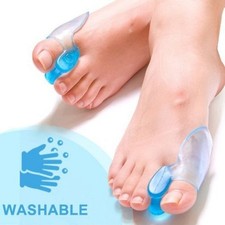 1 Pair Silicone Gel Bunion Toe Corrector Orthotics Straightener Separator Pain