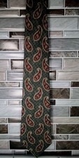 Perry Ellis Men's Tie 100% Italian Silk Portfolio Paisley Print USA Made