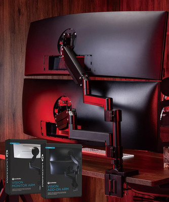 Heavy Duty Dual Monitor Arm for 49'' Ultrawide Monitors - Adjustable VESA Mount
