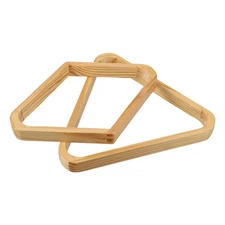 2pcs Billiards Rack Wooden 9-Ball Triangle Racks For Precise Ball Placement