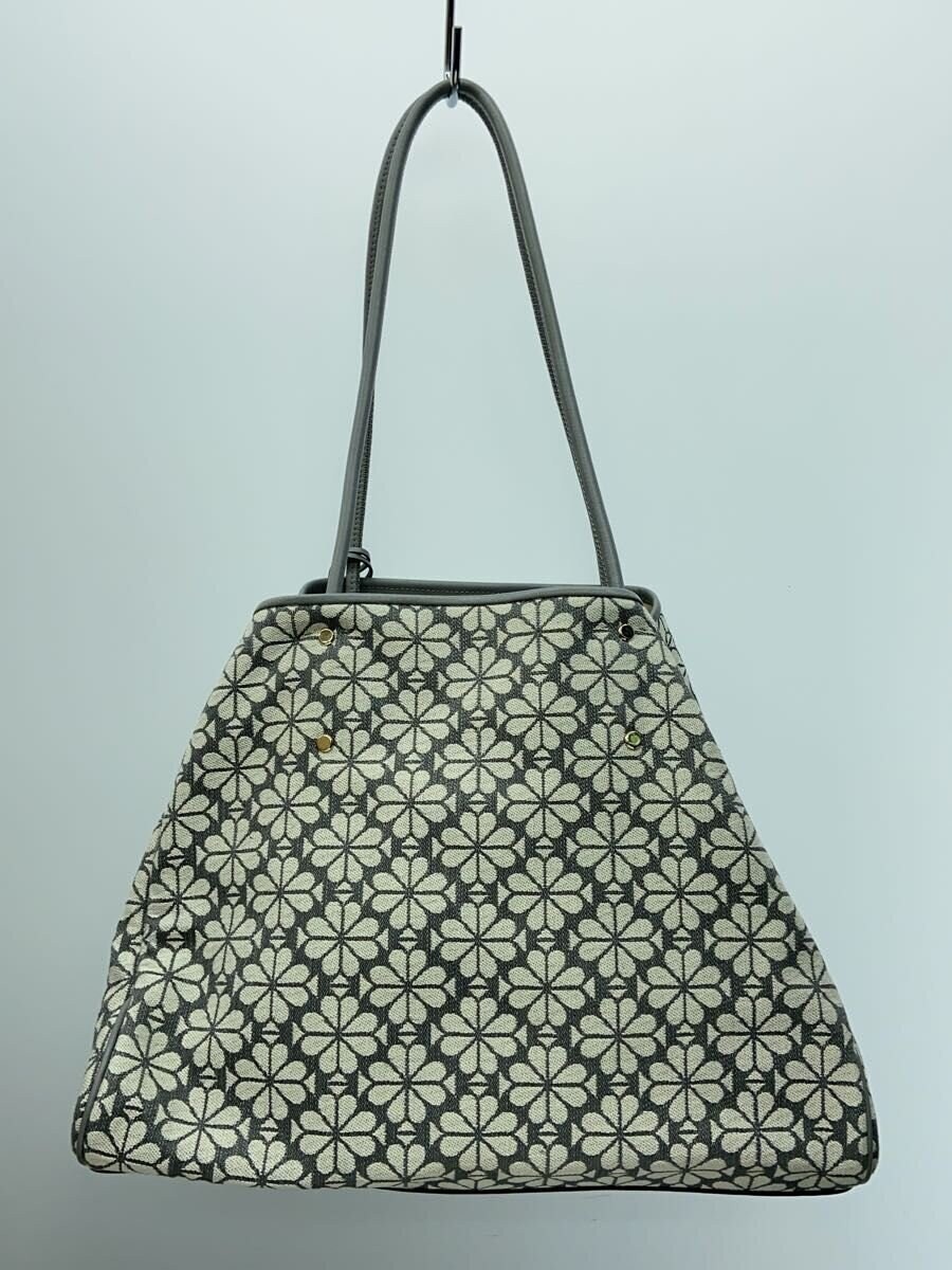 Kate Spade New York Tote Bag Canvas Gray All-Over Print thumbnail 3
