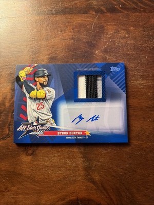 Byron Burton All Star Game Used Patch Auto /25 2025 Topps Update #AST-BB 