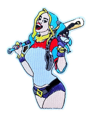Harley Quinn DC Comics  Patch bestickt zum Aufbügeln Aufnäher