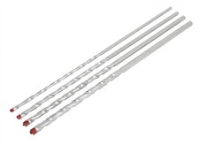 4 Piece Extra Long Masonry Drill Bit Set - 6, 8, 10, 12 X 300 mm
