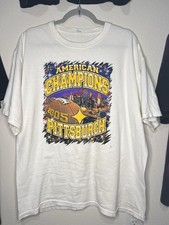 Vintage 2005 Y2K Pittsburgh Steelers American Champions T-Shirt Size Fit XL