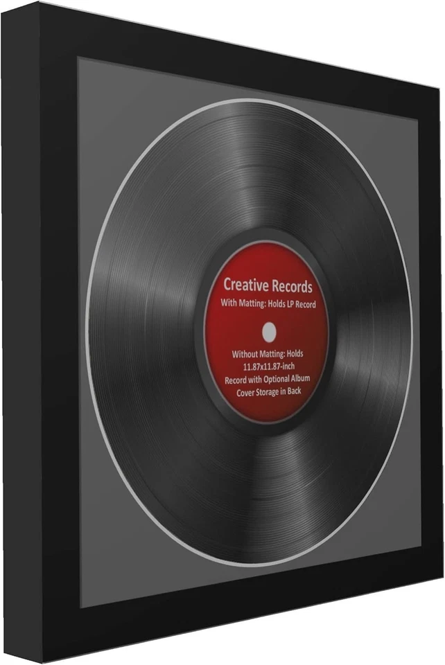Marcos de fotos creativos - Pantalla de marco de álbum de discos de vinilo LP con alfombrilla LP Foto 4 de 4