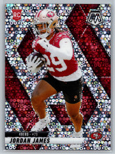 Jordan James 2025 Panini Mosaic No Huddle Prizm Rookie Card RC #370 49ers. rookie card picture