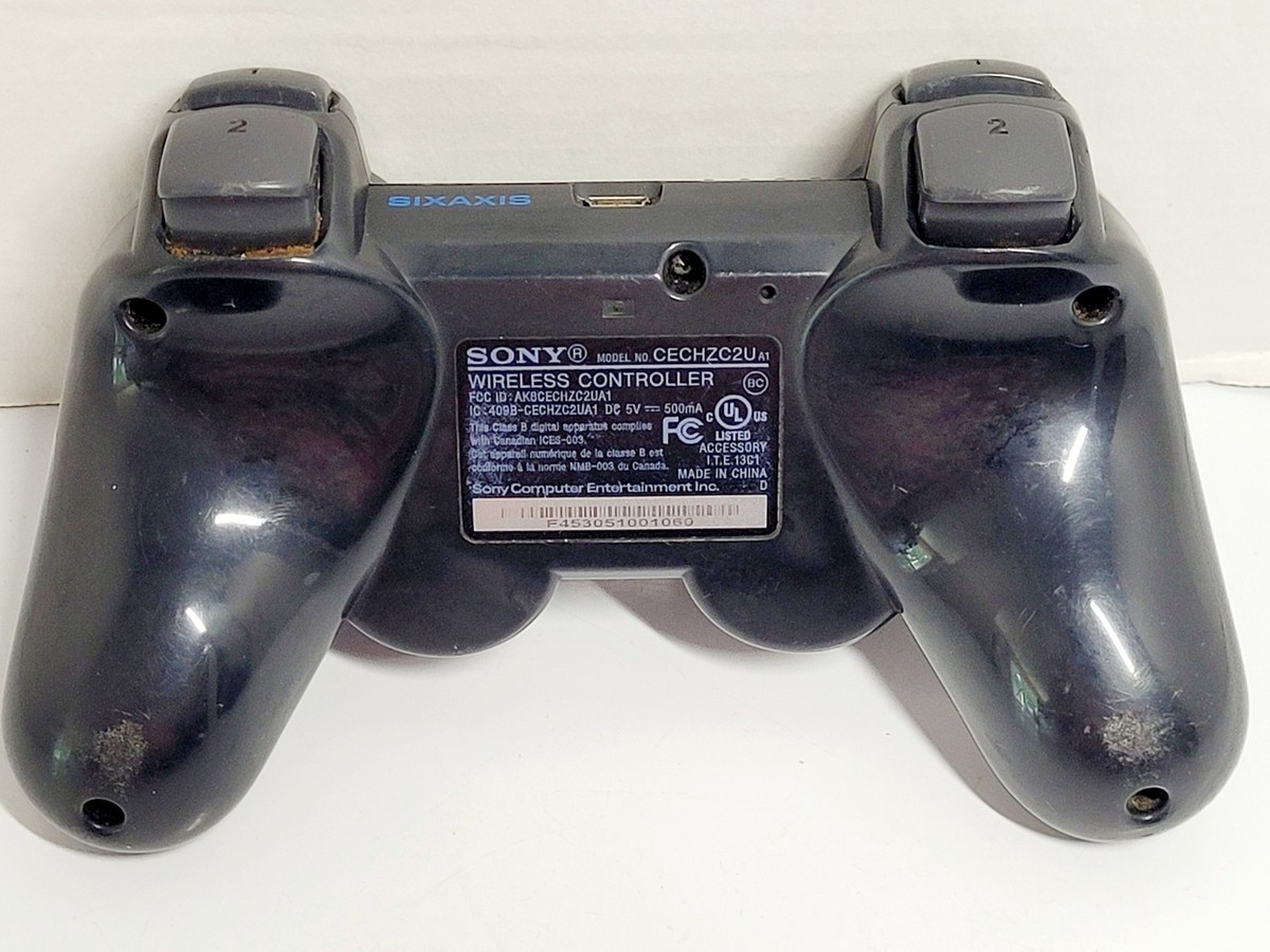 Lot Of 3) Sony PS3 Dualshock Controller Wireless/Wired Black