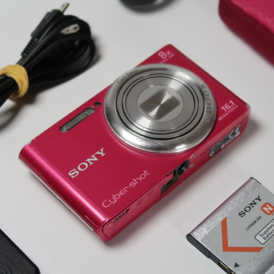 Sony Cyber-shot DSC-W730 16,1 MP Digital Camera Red, Case - Photo 3/4