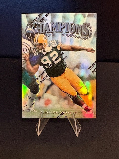 Reggie White 1997 Topps Finest #310 Champions REFRACTOR HOF Packers