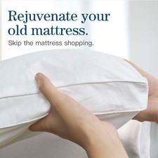 Queen Mattress Topper Extra Thick Pillowtop Cooling and Plush Mattress Pad Cover