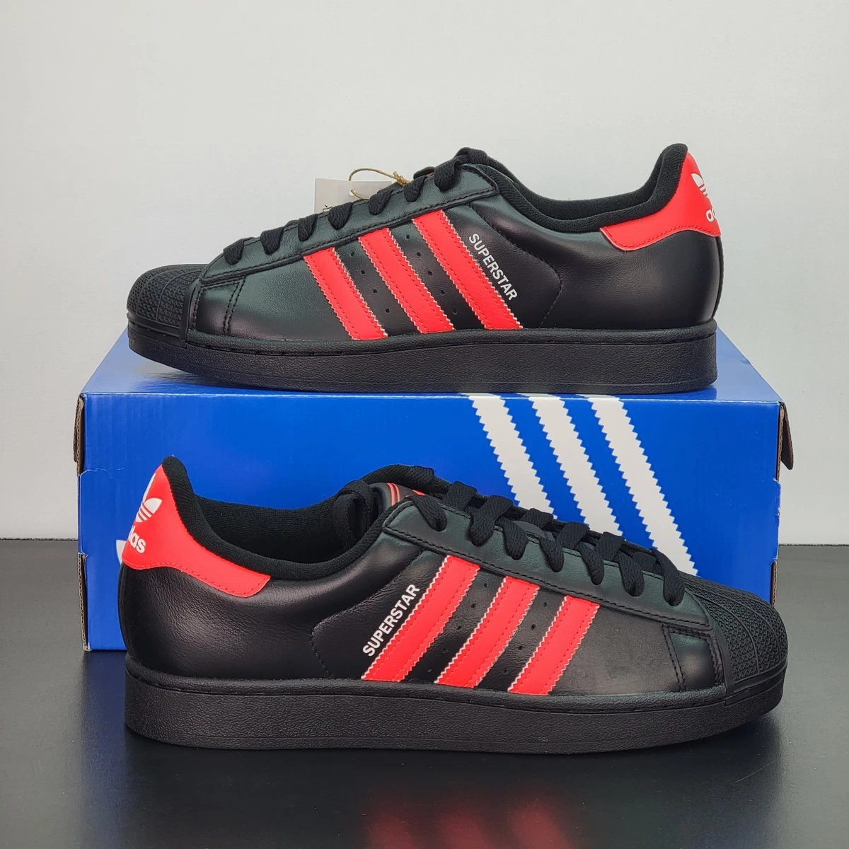 Adidas‎ Men\'s Superstar CB Shoes Core Black/better Scarlet/White Size 11 W/Box adidas Superstar Black White Scarlet for Sale | Authenticity  main image 3